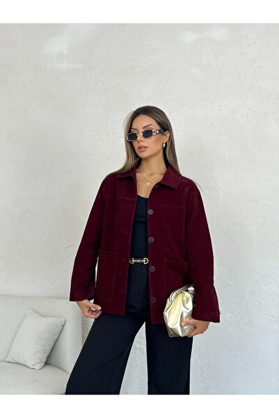 Nesil Cămașă căptușită zilnică pentru femei, cu nasturi din catifea