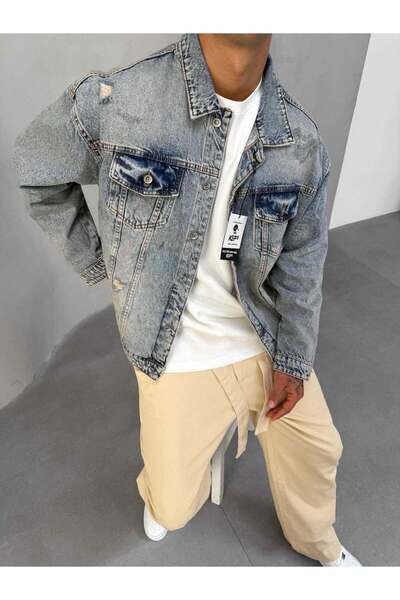 Yeblin سترة الدنيم