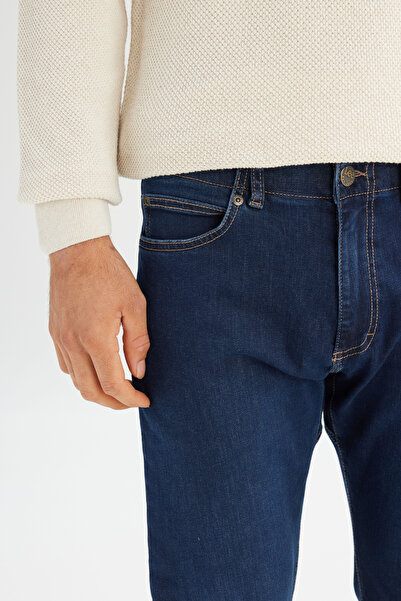 Lee Extreme Motion Slim Fit Dar Kesim Pamuklu Esnek Mavi Denim Jean Pantolon