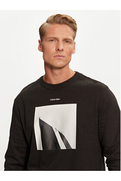 Calvin Klein Ανδρικό Φούτερ K10K113563 Μαύρο