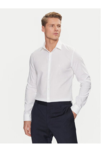 Calvin Klein Ανδρικό Πουκάμισο K10K113848 Λευκό