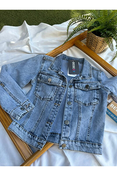 BEBEXY BUTİK Jean Ceket Mavi 32