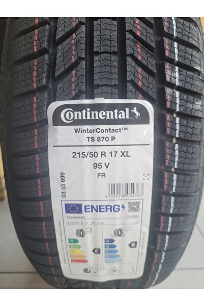 Continental 215/50R17 Winter Contact TS870P 95V XL Set Olarak (4 ADET) 2025 Üretim*