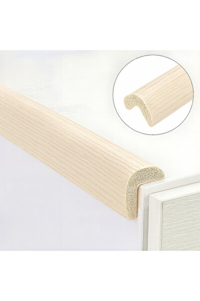 CARBOY Corner protection strip, foam, white wood color, 90 cm