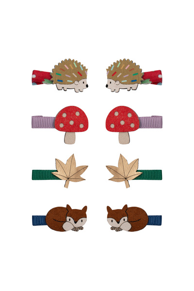 MIMI LULA مشبك ميمي ولولا الخشبي الصغير للخريف، 8 قطع