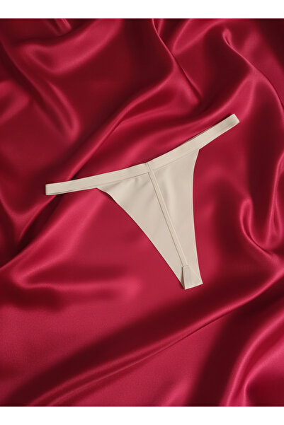 Hmd Üçlü Poliamid Kırmızı Beyaz Ekru String Kadın Tanga Rahat & Esnek