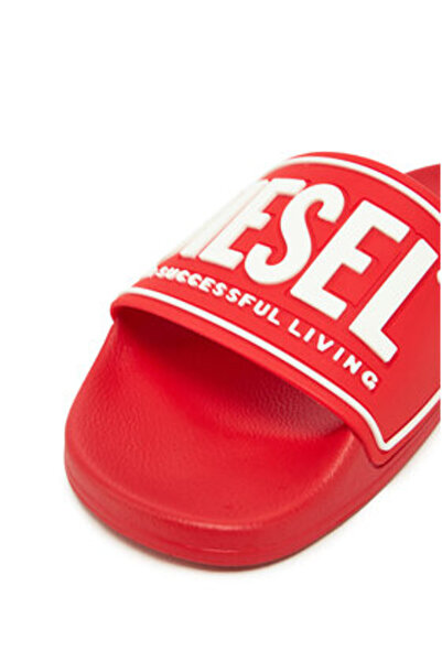 Diesel Γυναικείες σαγιονάρες κόκκινες DIESEL-Y02854P4441 H8991 ΚΟΚΚΙΝΟ/ΛΕΥΚΟ