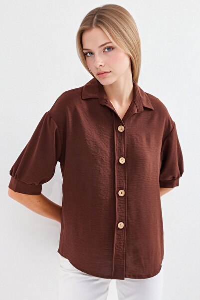 Hiccup Πουκάμισο κρεπ μεγάλου μεγέθους με κλείσιμο με κουμπιά BDART