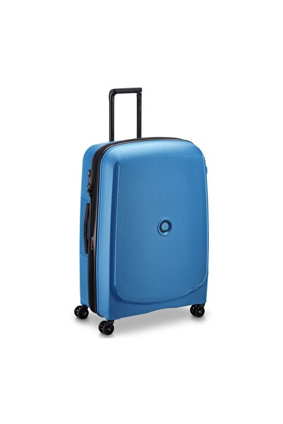 Delsey Belmont Plus Non Expandable 4 Wheels Hard Trolley, 81 cm, Blue
