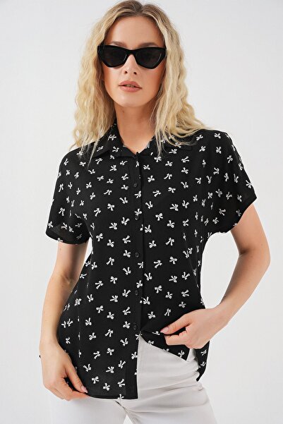 Hiccup Bdart Buttoned Closure Detailed Printed Shirt