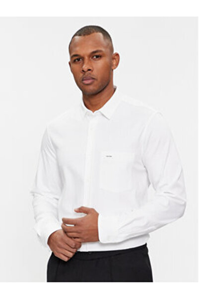 Calvin Klein Ανδρικό Πουκάμισο K10K110858 Λευκό