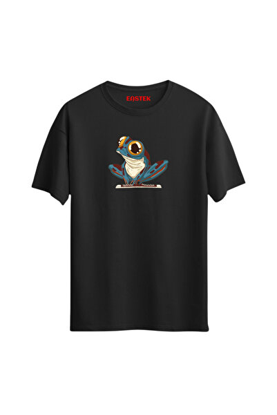 Açık Garaj تي شيرت مطبوع عليه ضفدع فني، تي شيرت رجالي، تي شيرت نسائي، تي شيرت...