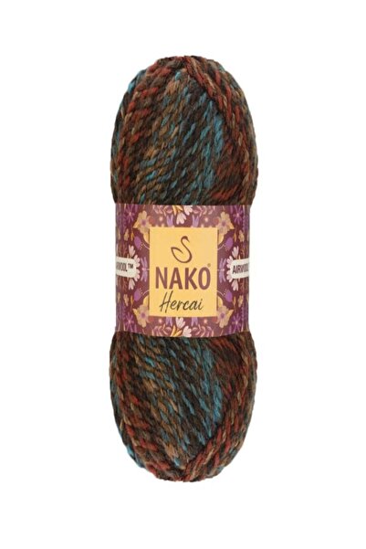 NAKO 5 bucăți de fire de tricotat manual Hercai 7257