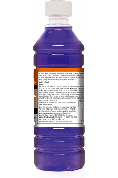 Rustins Mineralised Methylated Spirit 500ml