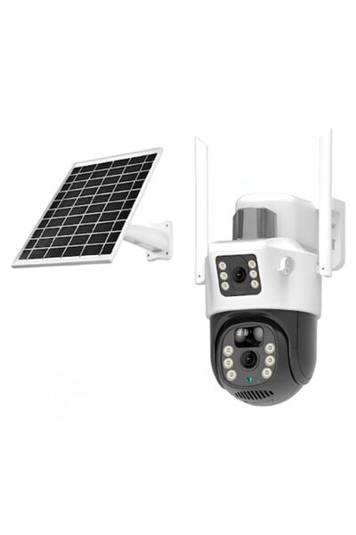 GermaNova Camera de Supraveghere Exterior 4G GermaNova™, 6MP, Doua Lentile, Urmarire Automata si Detectare M
