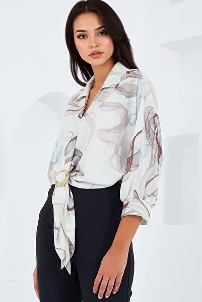 Hiccup BDART Помпам с детайлен десен къса риза