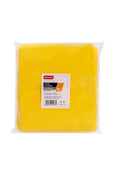 Madero Lavete microfibra universală galbena, Madero, 35x40cm, set 10buc