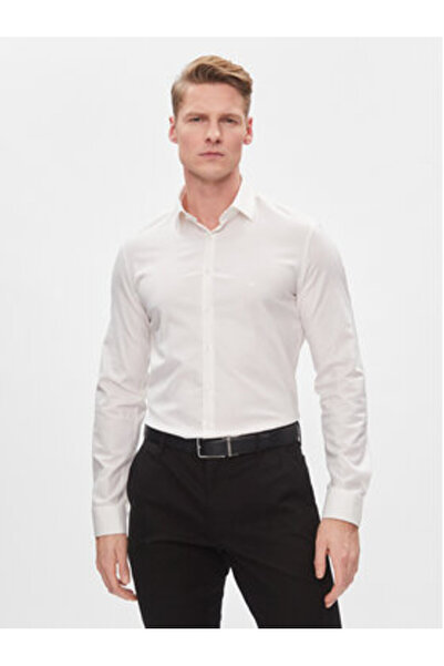 Calvin Klein Ανδρικό Πουκάμισο K10K112305 Λευκό