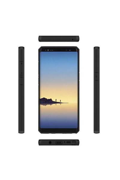 Flippy Удароустойчив акрилен калъф за Samsung Galaxy Note 8, черен