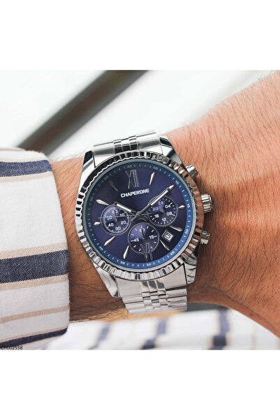 Chaperone ساعة يد رجالية بسوار فولاذي CH002558