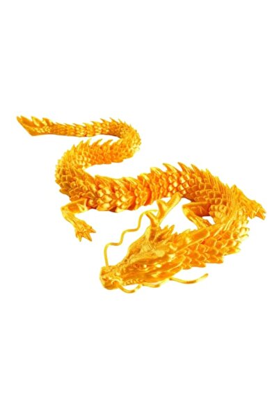 OEM 3D Crystal Dragon Figurine, 30cm, Glittering Gold