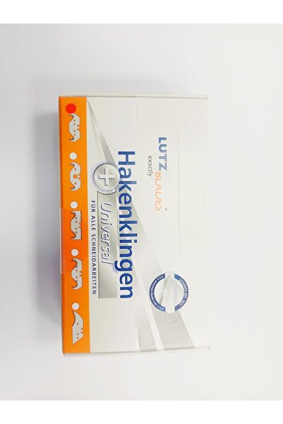 LUTZ BLADES S00353 – Hook Blade – 100 PCS – Carbon Steel – TiN, TiAlN Coating Options – 50.70 mm Lengt