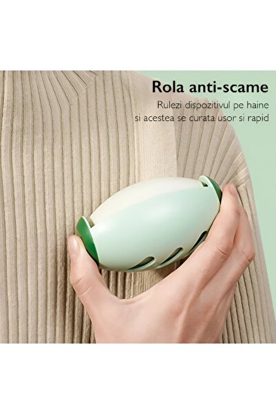 GermaNova Reusable Silicon Roller CleanSwipe, Washable, Green