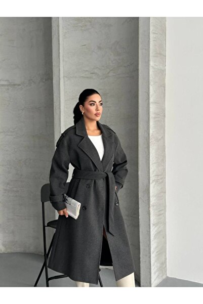 motix Oversize Kesim Kaşe Kaban