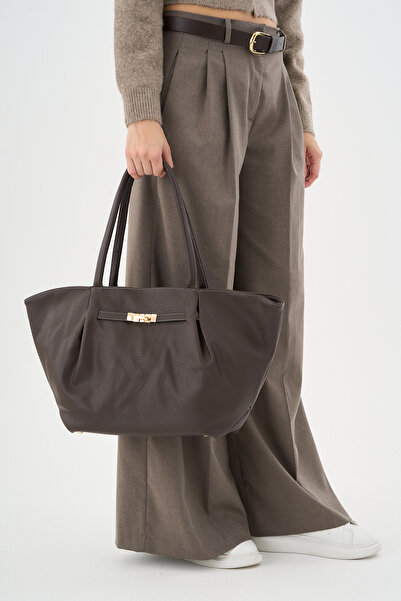 Çantacımstore Kadın Regular Tote Çanta Kahverengi
