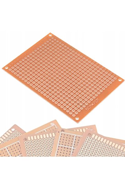 Rosfix THT Prototype Board 50x70 mm | 2.54 mm Pitch | 4 Mounting Holes