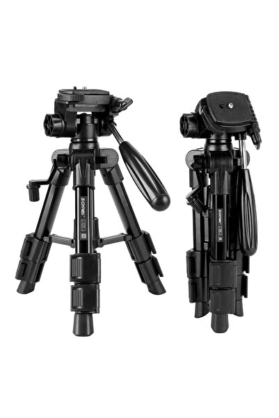 zomei Mini trepied profesional Q100 Mini din aluminiu cu 3 sectiuni, cap panoramic, greutate maxima