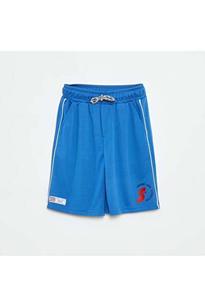 KIABI Lightweight sporty Bermuda shorts with pockets BLUE