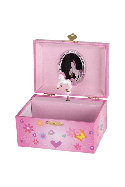 Goki Cutie muzicală cu unicorn, 15 x 10,8 x 8 cm, din lemn,