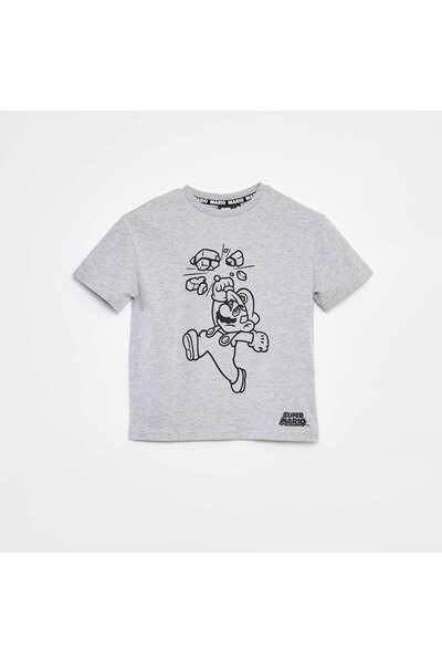 KIABI Mario printed T-shirt GREY