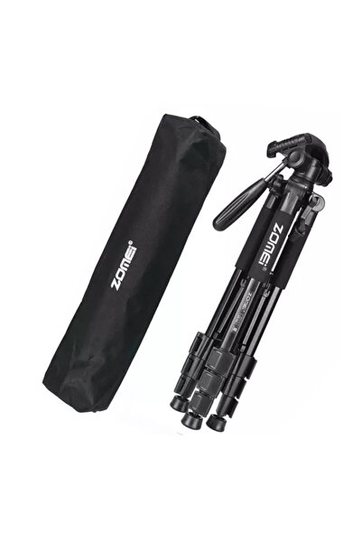 zomei Professional Aluminum Tripod with 3-Way Head and Quick Release System, Phone Holder Included