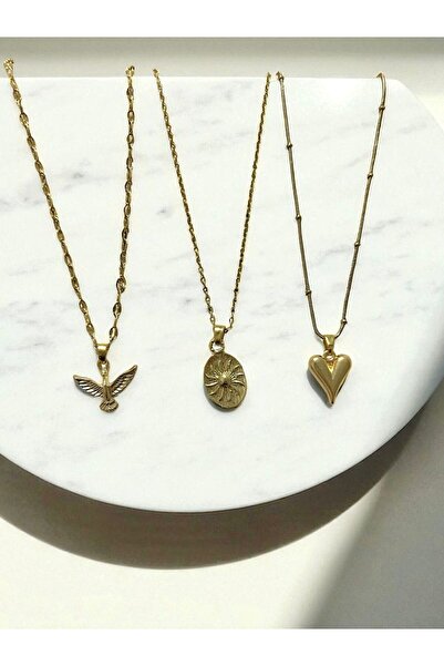 Fiamoss 3'Lü Best Friends Kolye Seti