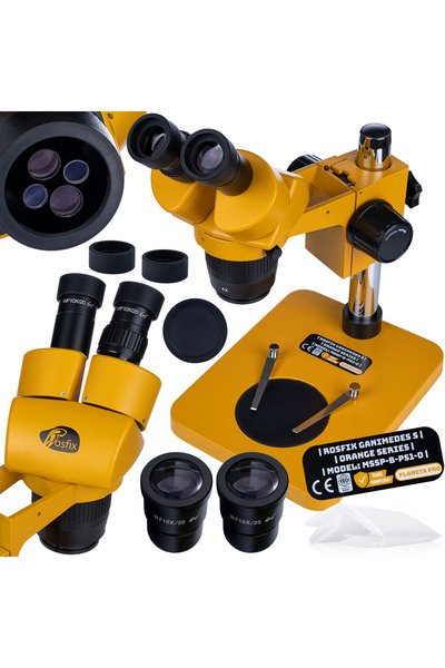 Rosfix Microscop Binocular Ganimedes S | Zoom 20–40x | Optycă Greenough