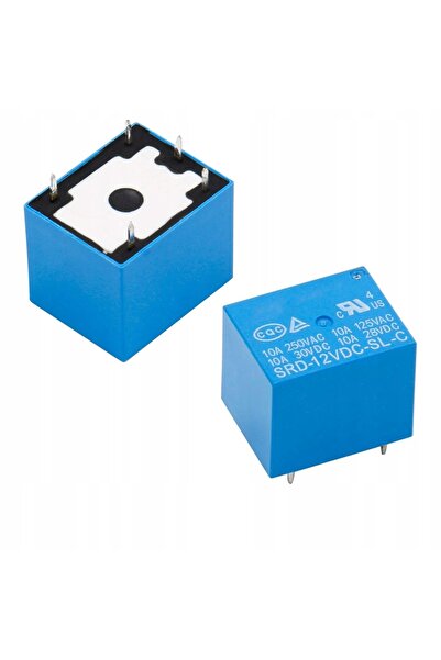 Rosfix Relay SRD-12VDC-SL-C | 12V DC, 10A, 240VAC, 1x NO/NC