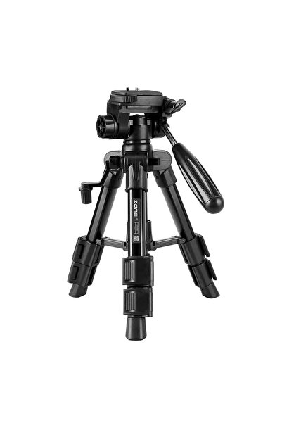 zomei Mini trepied profesional Q100 Mini din aluminiu cu 3 sectiuni, cap panoramic, greutate maxima