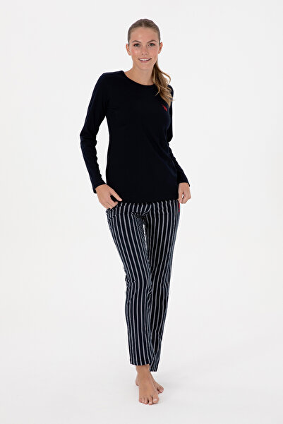 U.S. Polo Assn. Kadın Lacivert Pijama Takımı 50318883-VR033