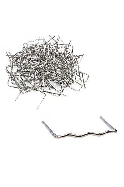 Rosfix Plastic Staple Set Small Wave 0.6mm | 100 Pieces | Durable Precise Fixing