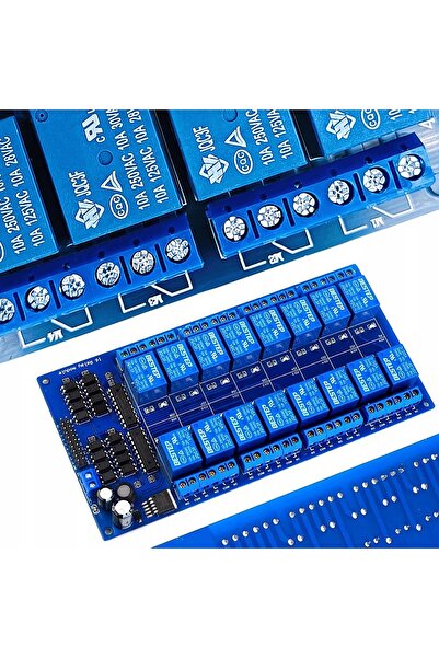 Rosfix 16 Channel 12V Relay Module | Optical Isolation, SPDT, Arduino Compatible