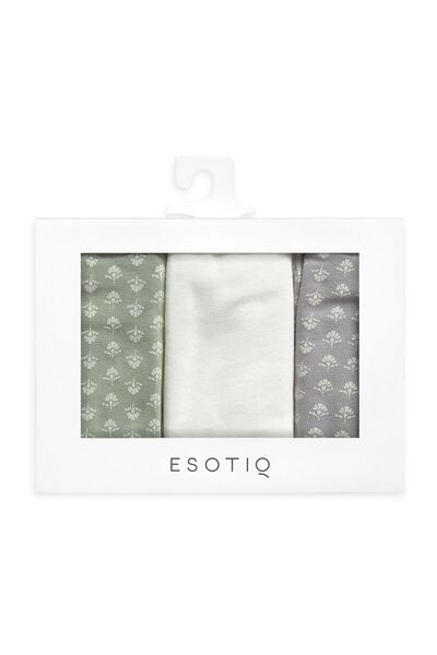 ESOTIQ Women's Panties Set 3-Pack Classic Everyday Briefs Cotton & Elastane | Mia-Mia