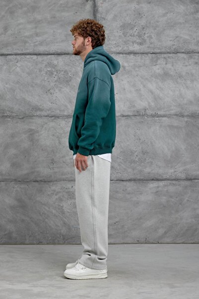 NOMARC Green Esent Oversized Sweatshirt with Spray Detail