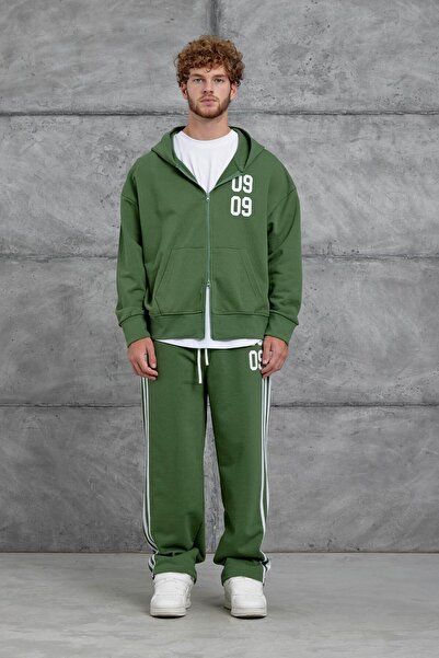 NOMARC Green 0909 Printed Oversize Tracksuit Set
