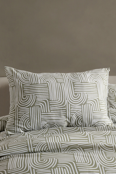 Doqu Home Nola Easy Comforter Duvet Cover Set Single Sage