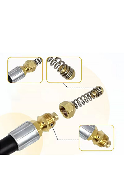 Rosfix Sewer Hose Set 30M + Arc Nozzle | Compatible with Kärcher K2–K7