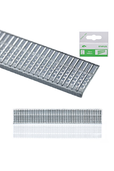 Rosfix Staples Type T 10mm Set 1000 Pieces | Thickness 0.9mm, Width 1.85mm
