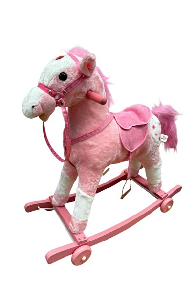 OEMN Calut Balansoar 2 in 1 Roz cu Sunete Realiste