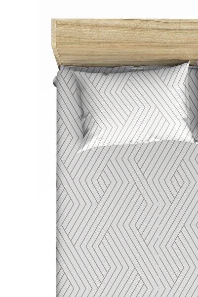 makiteks 100% Cotton 57 Thread Ranforce Elastic Sheet Set 100x200, 1 Piece 50x70 Pillow Case, Fitted